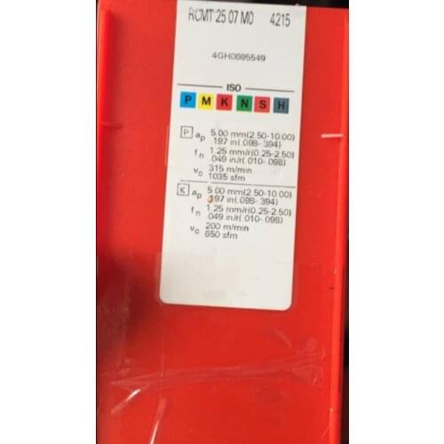 10PCS CARBIDE INSERT RCMT 2507 M0 4215