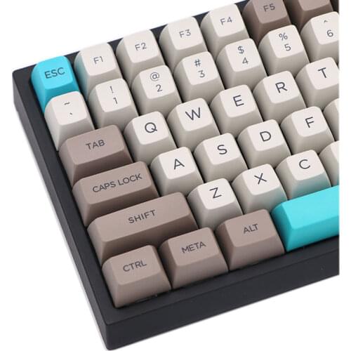Keypro Retro Beige SA thermal sublimation PBT keycap mechanical keyboard 134 key for gh60 xd60 xd84 87 96 104