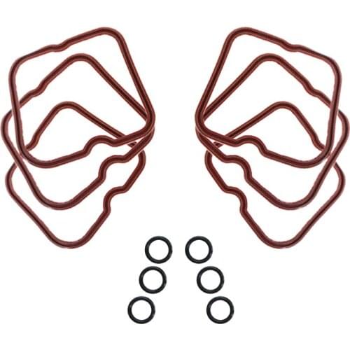 6PCS Valve Cover Gasket Set With Seals 3910824 3902666 For Cummins 5.9L 12Valve 6BT Dodge Ram 2500 3500 D250 D350 W250 Engine