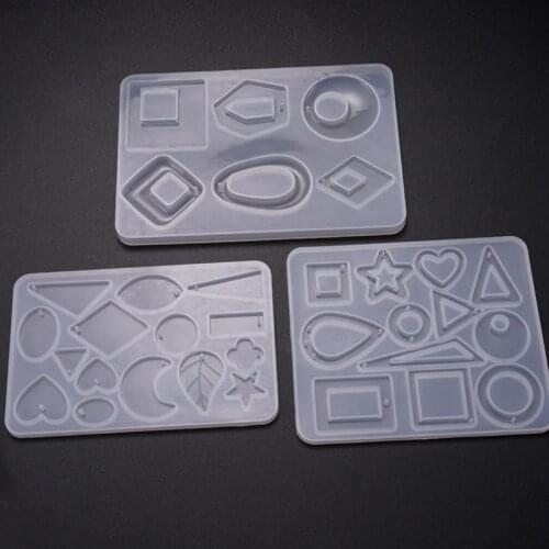 Pendant Dangle Earrings UV Resin Mold Silicone Tray Decorative Sets Handmade Epoxy Silicone Mold Resin DIY Jewelry Making Crafts