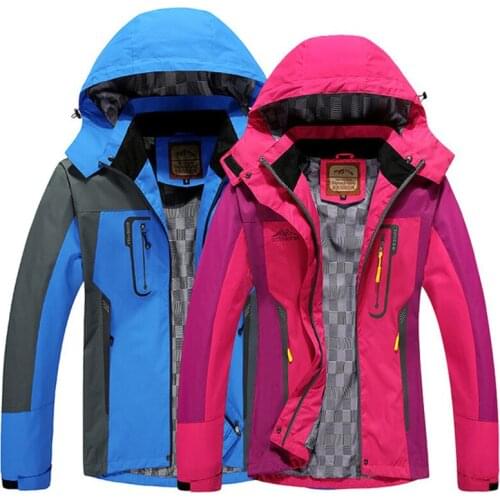 Spring Autumn Hiking jackets Men Women Outdoor Camping Climbing Trekking Hooded coats Breathable Windproof Softshell Windbreaker