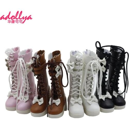 Adollya Fashion Botas 7cm BJD Doll Shoes PU leather 4 Styles Lady High Gang Shoes Doll Accessories Botas Suitable for 1/3 Dolls