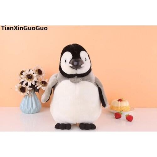 About 25cm lovely penguin soft doll plush toy throw pillow birthday gift h2088