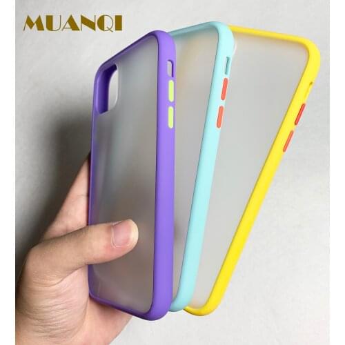 Mint Hybrid Simple Matte Bumper Phone Case For iPhone 11 Pro X XR XS Max 6 6s 7 8 Plus Shockproof Soft TPU Silicone Cover Cases