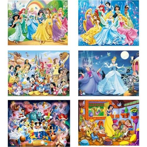 Disney Princess 5D DIY Diamond Painting Square/Round Drill Diamond Embroidery Cross Stitch Kits Diamond Mosaic Home Decor