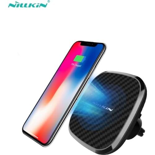 Nillkin 10W Fast Wireless Car Charger Qi Magnetic Mount for iPhone 11 Xs Max X Xr 8 for Samsung Note 10 S10 S10+ S9 for Xiaomi