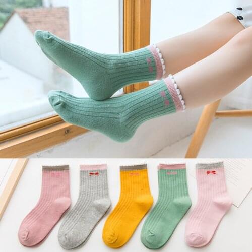 5 Pairs/lot Infant Baby Socks for Girls Cotton Cartoon Comfort Cute Newborn Boy Toddler Socks Baby Clothes Accessories