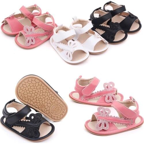 2021 New Baby PU Shoes Fashion Summer Newborn Girls First Walkers Non-slip Breathable Infants Cute Princess Shoes
