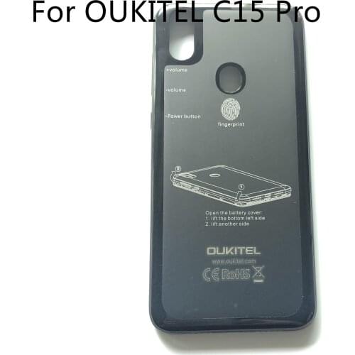 OUKITEL C15 Pro Used Protective Battery Case Cover Back Shell For OUKITEL C15 Pro MT6761 Quad Core 6.088'' 1280*600 Smartphone