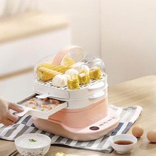 Rice Noodles Roll Steamer Food Steamed Breakfast Machine Household Drawer Type Cooking Machine Electric Steamer 220V