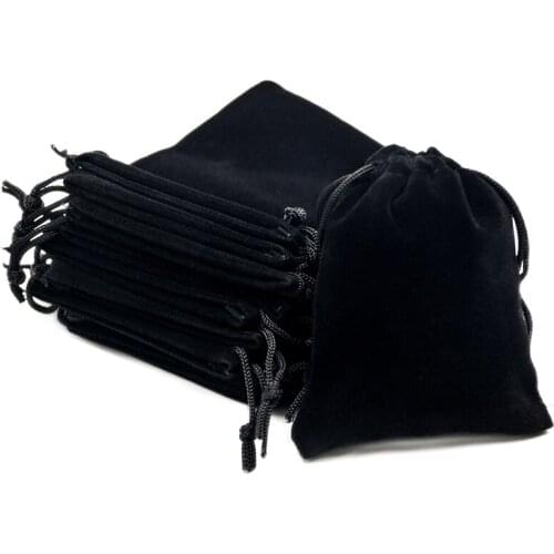 Portable Colorful 10pcs/set Velvet Drawstring Bag 8x10cm for Jewelry Packing or Collectong