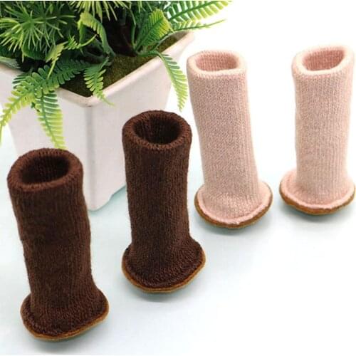 16PCS Simple Universal Furniture Protector Household Knitted Table Chair Leg Protector Case Home Decoration Textile Supplies