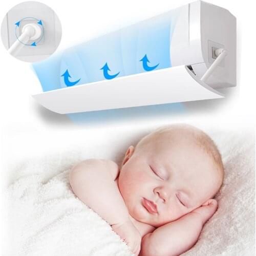 Air Conditioning Parts Adjustable Windshield Baffle Shield Wind Guide Month Straight Prevent Direct Blow Bedroom Wind Shroud