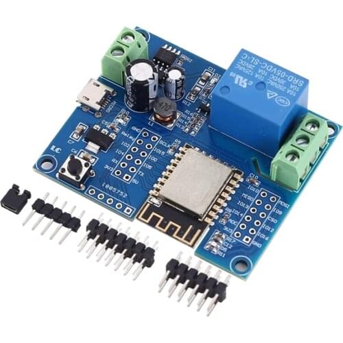 SHGO HOT-WIFI Relay Controller Module, DC 5V 8V-80V ESP8266 Wireless Controller Module ESP-12F for IOT Smart Home APP