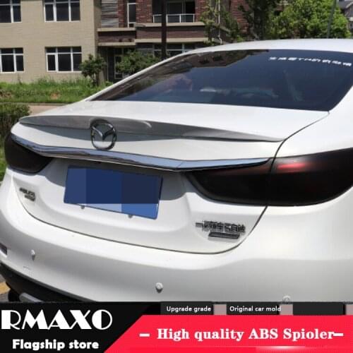 For Mazda 6 atenza Spoiler High Quality ABS Material Car Rear Wing Primer Color Rear Spoiler For Mazda 6 atenza Spoiler