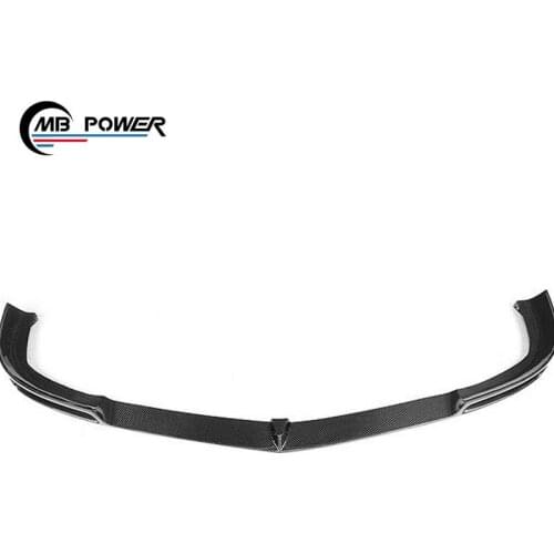 High quality 2011-2013 year C class W204 C63 V style carbon fiber material car front lip and diffuser for w204 front roof spoile