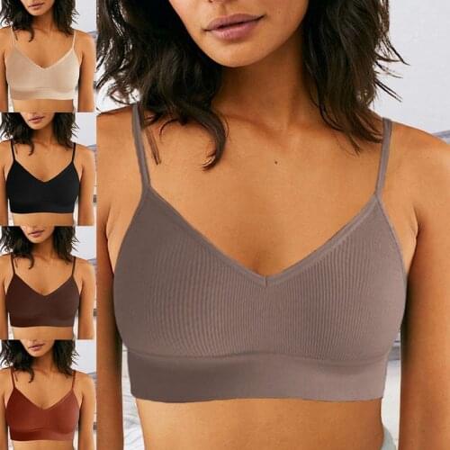 Womens Tube Tops 2021 Womens Sportactive Bra Without Bones Crop Tops Gym Jogging Sleeveless Seamless Sports Bra Crop Camis