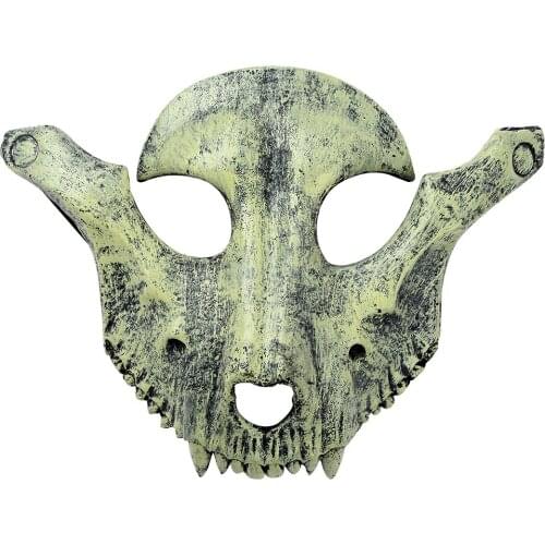 Halloween 3D PU Foam Sheep Head Mask Cosplay Costume Accessory Skull Face Cover Masquerade Mask Party Props