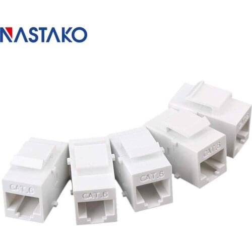 Cat6 Keystone Jack RJ45 Connector keystone Cat6 RJ45 Extension Coupler Ethernet Network LAN RJ45 Coupler Jacks Adapter Connector