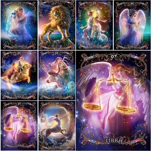 5D Diamond Painting Constellation Cross Stitch Kit Mosaic Full Square Drill Diamond Embroidery Animals Needlework Handmade Gift