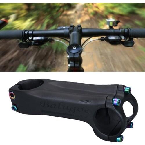 -6 Degrees 70-130mm Handlebar Stem High-strength Wear-resistant Bike Stem for XC/AM Mountain Bike/Road Bike