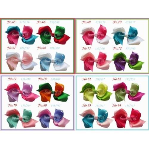 Free Shipping 50pcs Grosgrain Ribbon 4" Ribbon Hair Bows WITH Clip, GirlsBoutique HairBows ,Hair Clip Hair Accessories