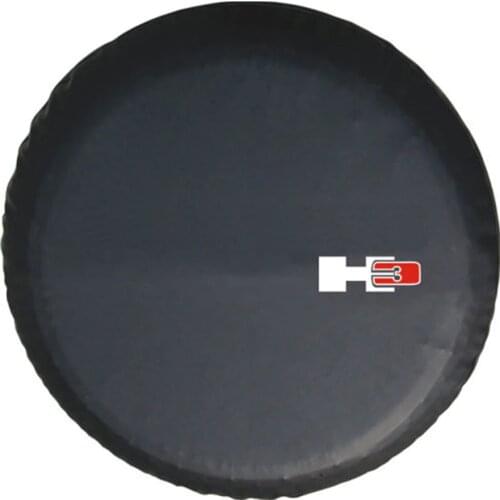 14" 15" 16" 17" Inch (Tire Diameter 24" -33") Heavy-Duty PVC Leather Spare Tire Cover Case Protector Bag Pouch For Hummer H3