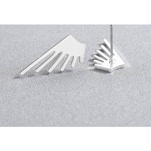 CHENGXUN Wings Shape Stud Earrings For Women Girls Fashion Cool Style wine party Jewelry Everyday Accessory for Friends Gift