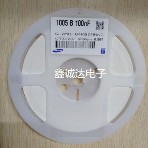 CL05B104KB5NNNC CAP CER 0402 100nF 104K 50V X7R Ceramic Capacitor 10000pcs Ceramic Capacitor