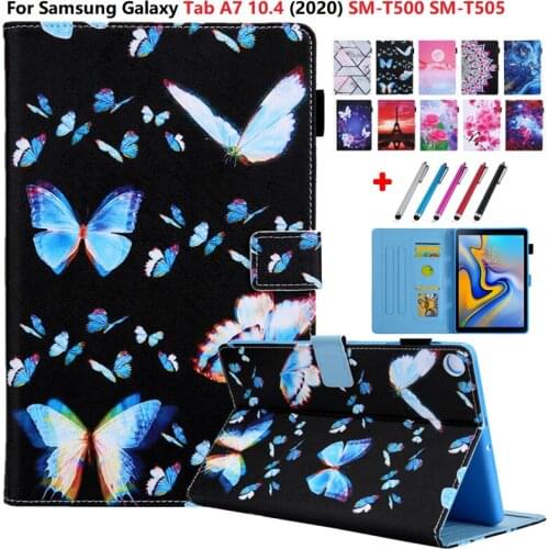 For Samsung Galaxy Tab A7 Cover 10.4 2020 SM-T500 SM-T505 10 4 inch Tablet Case Flower Protection Kids Case For Tab A 7 A7 Case