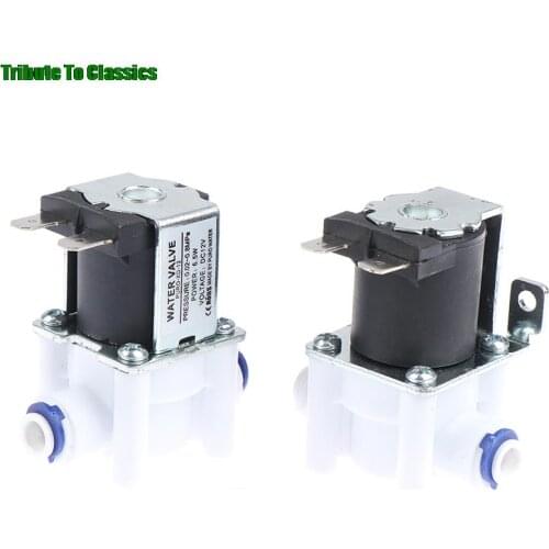Hot Sale 12V Solenoid Valve Normal Closed 1/4" Hose Pipe Quick Conntection RO Water