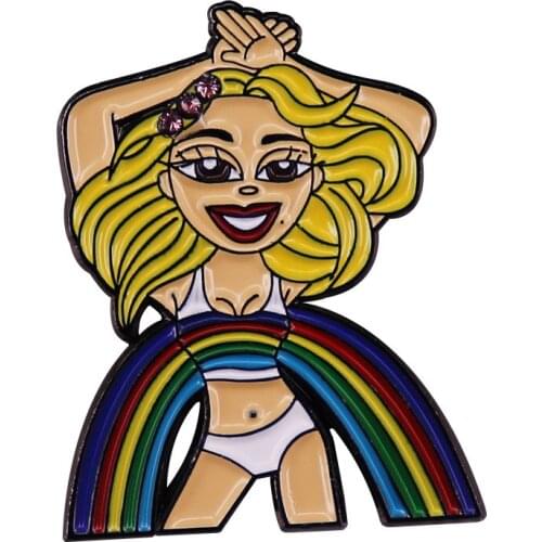 Queen of Christmas Vocal Range Artist Mariah Carey Brooch Pins Enamel Metal Badges Lapel Pin Brooches Jackets Fashion Jewelry