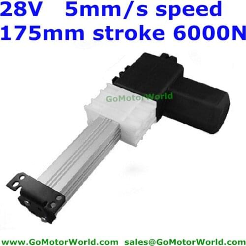 28V Okin/Dewert recliner chair 175mm stroke 5mm/s speed 6000N load linear actuator motor free shipping