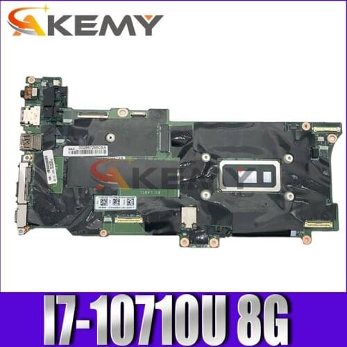 GX490 NM-C661 For Lenovo X1C X1 Carbon 8th Gen X1 Yoga 5th Gen laptop motherboard With CPU I7-10710U RAM 8G mainboard