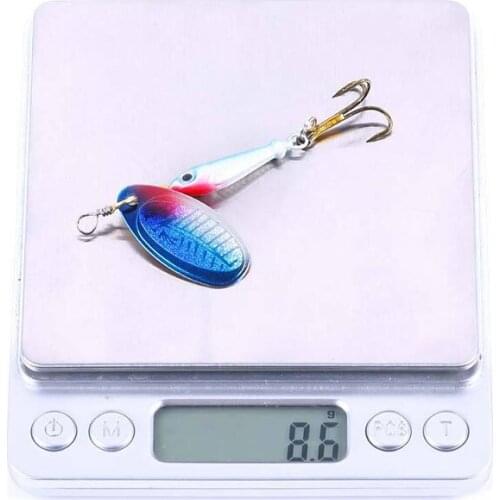 Artificial Composite Rotating 5pcs/set 5.5cm/9g Fishing Lure Sequins Metal Hard Bait 3D Simulation Eyes Wobblers Bionic Bait 6