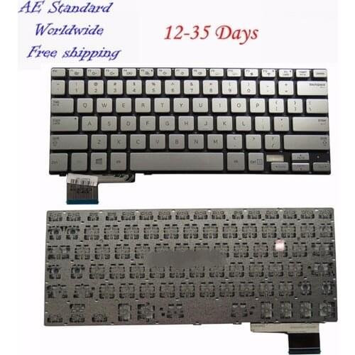 US For Samsung 730U3E NP730U3E 740U3E NP740U3E Laptop Keyboard New English Silver