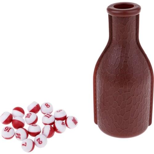 Billiard Pea Shaker Bottle Tally Ball Pea Kelly Pool for Party/ Club Fun Snooker Playing