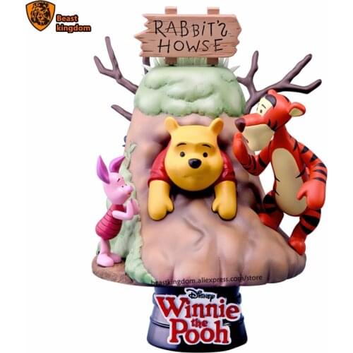 Beast kingdom Disney Winnie The Pooh Bear Doll Desktop Decoration Garage Kits Model Kits Collection Gift Toy