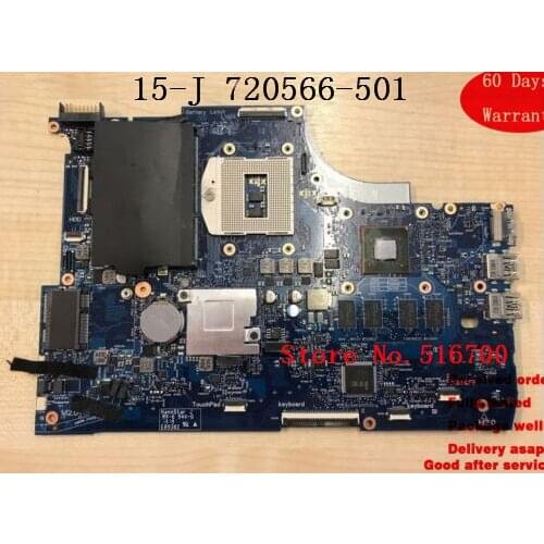 Notebook PC Main Board For HP ENVY Touchsmart 15-J Series 15-j051ea Motherboard 720566-501 *WORKING