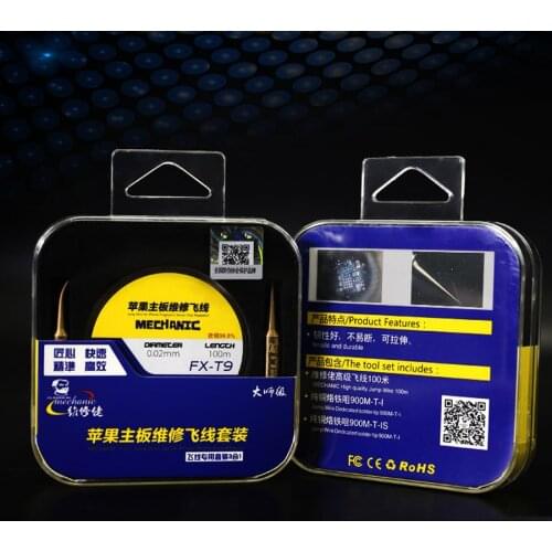 MECHANIC copper Iron Head 900M with 0.02mm Soldering Jump Line fly line for Phone Motherboard Fingerprint Sensor Chip repair