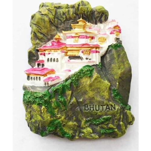 Fashion hand with gift Bhutan Tiger Cave three-dimensional refrigerator stickers creative travel souvenirs souvenirs