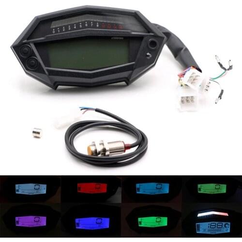 Motorcycle Speedometer Color-changing LCD Digital Speedometer Odometer Tachometer For Kawasaki Z1000 Modification