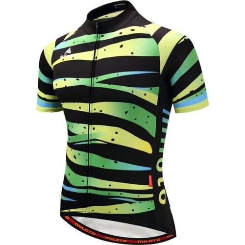 NEW MILOTO 2020 summer mens cycling jersey cycling clothing quick dry fabric Bicycle clothes maillot ciclismo hombr mesh jersey