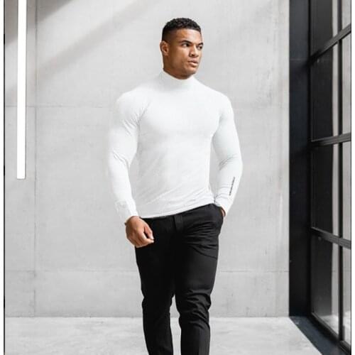 2021 new autumn and winter sports long-sleeved mens loose and quick-drying T-shirt running basketball training stretch tights