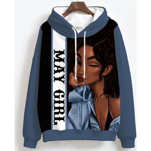 New 2022 Custom Black Queen 3D Hoodie Women Personalized Full Printing Hoodie