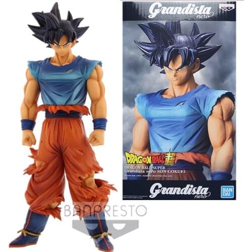 Original BANPRESTO DBZ Grandista GROS Ros SSJ Kakarotto UI Action Figure Model Anime Figurals Brinquedos