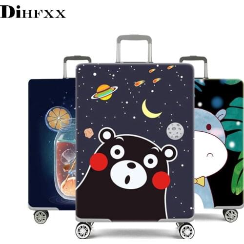 Thicker Travel Suitcase Protective Cover Luggage Case Travel Accessories Elastic Luggage Dust Cover Apply to 18''-32'' Suitcase