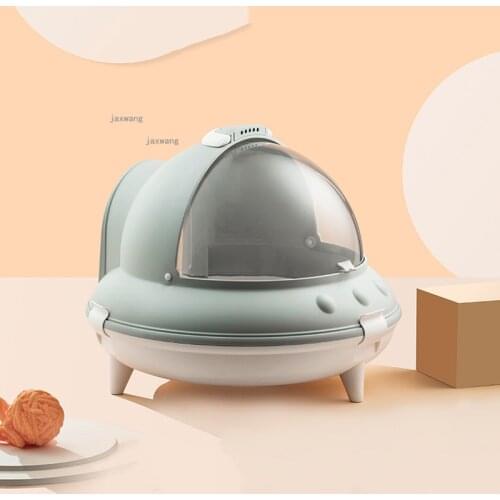 Fully Enclosed Cats Litter Box Cat Plastic Toilet Tray Anti-splash Kitten Outdoor Travel Sand Box Deodorant Pets Bedpan Supplies