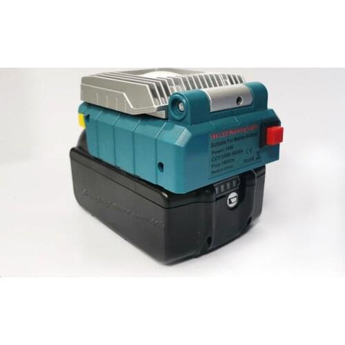 High quality 10W Newest For Makita Illuminated outdoor portable light 14.4V/18V 20V Li-ion LED Work Light Flash Light Site Light