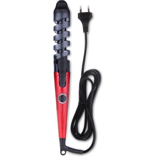 EU Plug Spiral Hair Curler Anti-scalding Electric Hair Curling Iron Professional Tourmaline Ceramic Heating Plate Hair Curlers